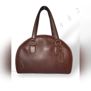 Vintage Coach Satchel Chadwick Bowler Bag Brown Glove Tanned Leather Pre-1994